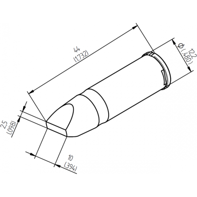 Паяльное жало ERSA 0242 прямое зубило 10 мм 14A000133