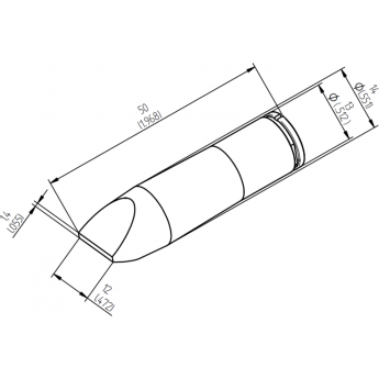 Паяльное жало ERSA 0242 прямое зубило 12 мм 14A000135 Паяльное жало ERSA 0242 прямое зубило 12 мм 14A000135