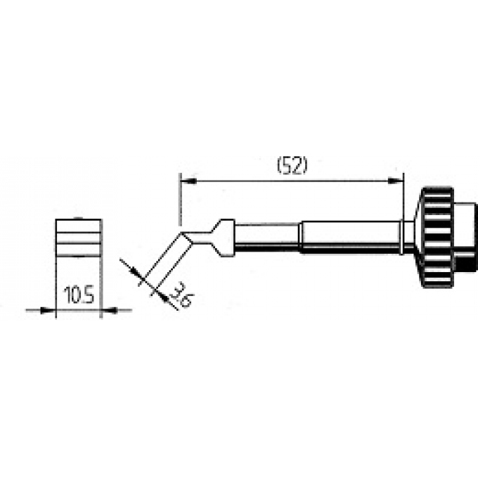 Паяльное жало ERSA 0612 прямое лезвие 3.6 мм 14A000200