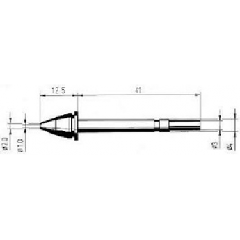 Наконечник для демонтажного паяльника ERSA X-Tool, внутренний диаметр 1.0 мм, внешний 2.0 мм 14A000213
