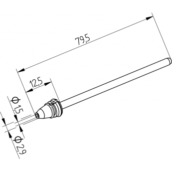 Наконечник конический для демонтажного паяльника ERSA 0742 X-Tool Vario ⌀1.5/2.9 мм 14A000225