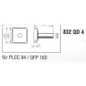 Паяльное жало демонтажное квадратное ERSA 0832QD4 32.5x30.5 мм 14A000248
