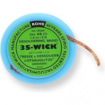 Оплетка для удаления припоя ERSA WICK2..5 шириной 2.2 мм, длиной 1.5 м 14M000062 Оплетка для удаления припоя ERSA WICK2..5 шириной 2.2 мм, длиной 1.5 м 14M000062