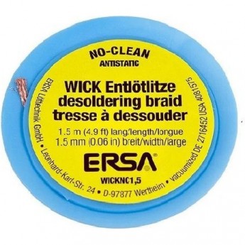 Оплетка для удаления припоя ERSA WICK-NC 1.5 мм Оплетка для удаления припоя ERSA WICK-NC 1.5 мм